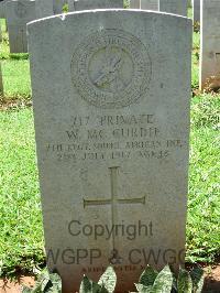 Dar Es Salaam War Cemetery - McCurdie, William